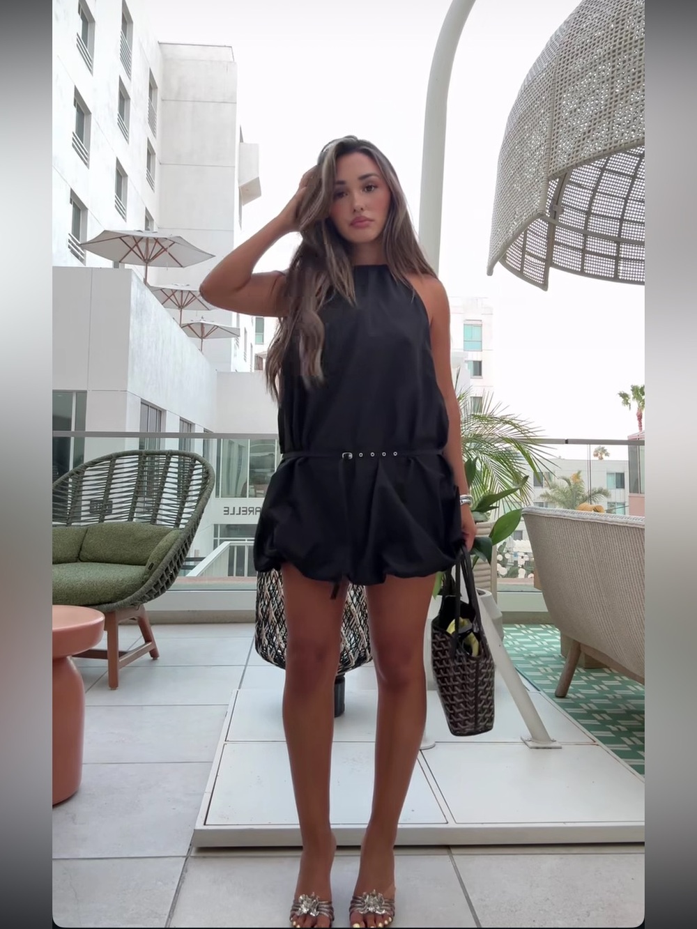 REVOLVE Metallic Silver Floral-Embellished High Heel Mules - Picture 6 of 12